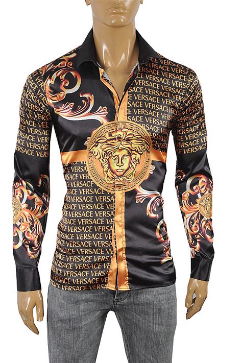 versace replica dress shirts|versace clothing for men.